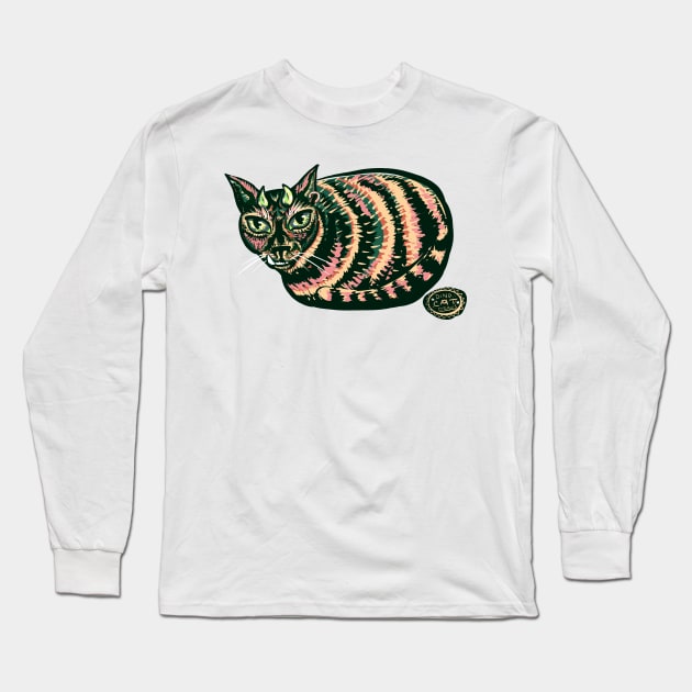 Orc Cat Long Sleeve T-Shirt by DinoCatDraws